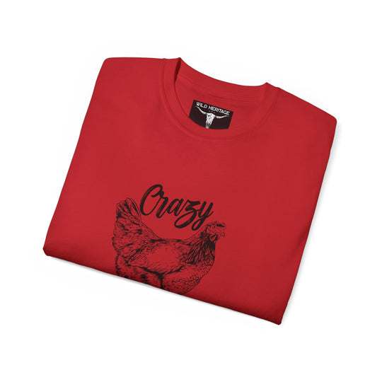 Crazy Chicken Lady Unisex Ultra Cotton Tee