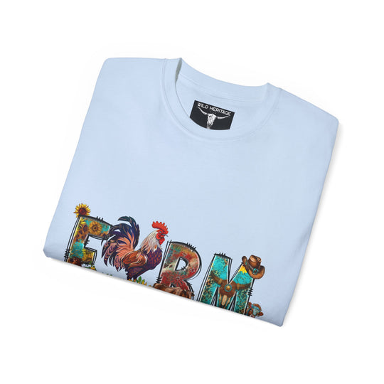 Farm Life Colorful Unisex Ultra Cotton Tee