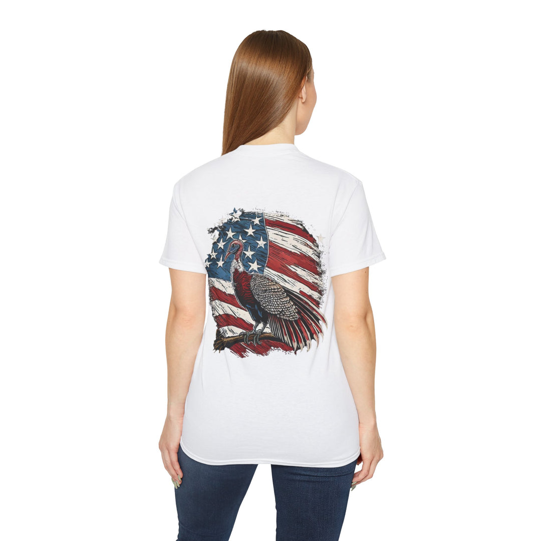 Wild Turkey American Flag Unisex Ultra Cotton Tee