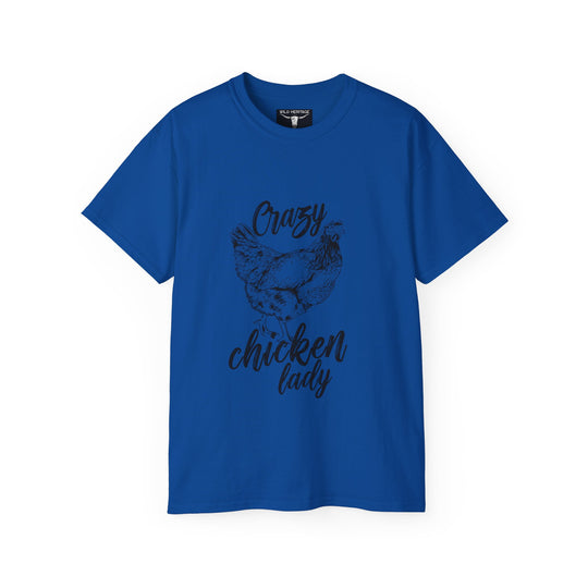 Crazy Chicken Lady Unisex Ultra Cotton Tee