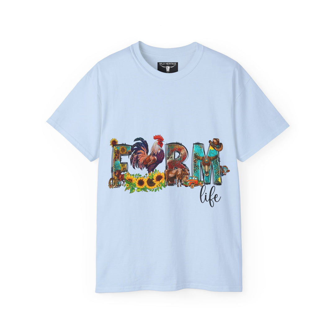 Farm Life Colorful Unisex Ultra Cotton Tee