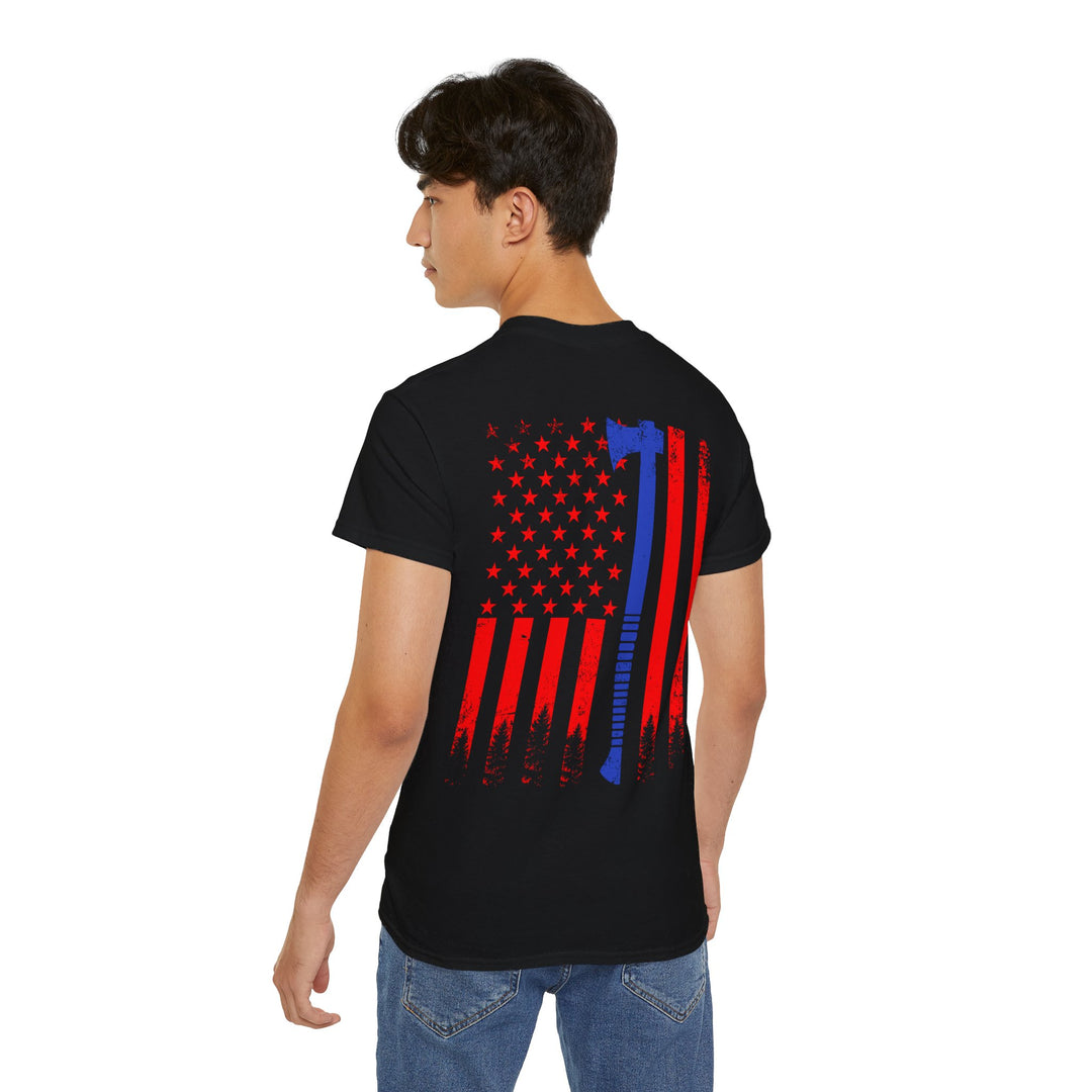 Ax with Flag Unisex Ultra Cotton Tee