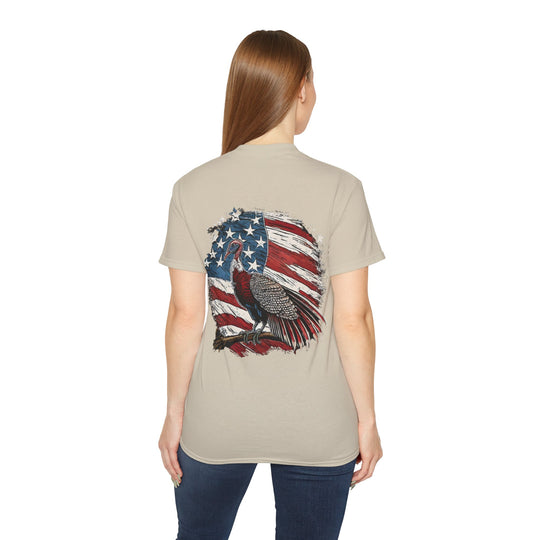 Wild Turkey American Flag Unisex Ultra Cotton Tee