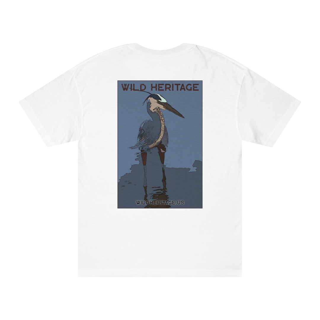 Great Blue Heron Blue Shade Unisex Classic Tee