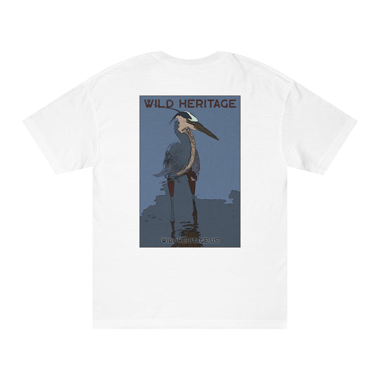 Great Blue Heron Blue Shade Unisex Classic Tee