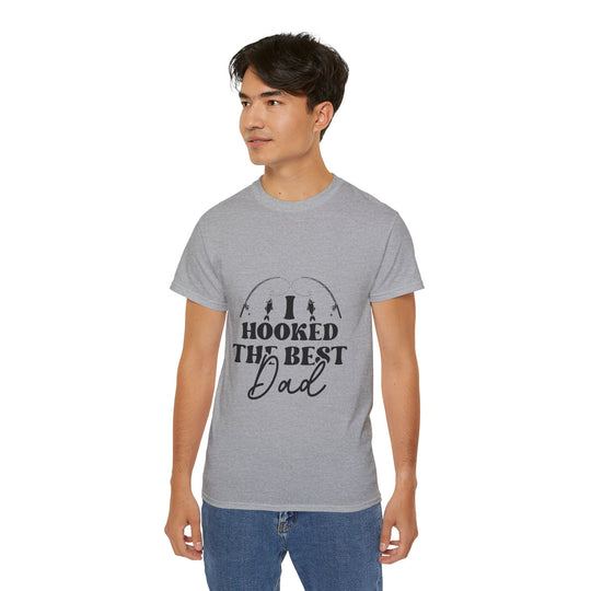 I Hooked the Best Dad Unisex Ultra Cotton Tee