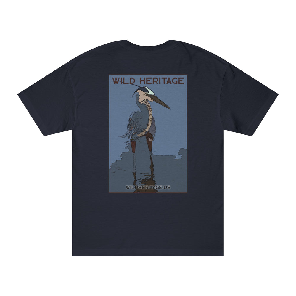 Great Blue Heron Blue Shade Unisex Classic Tee