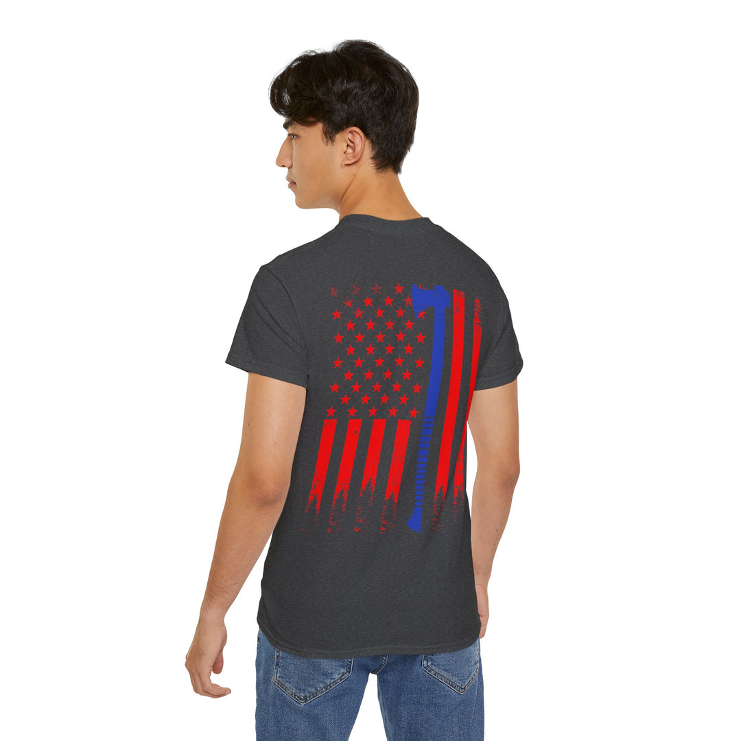 Ax with Flag Unisex Ultra Cotton Tee