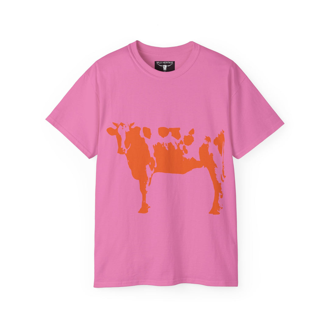 Orange Cow Unisex Ultra Cotton Tee