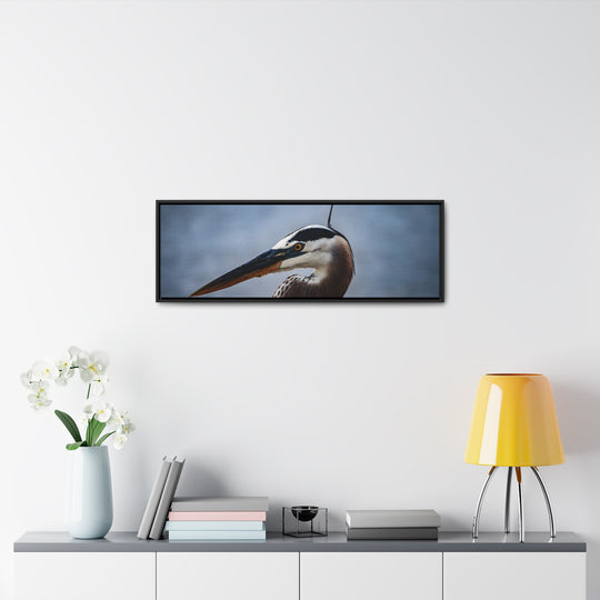 Great Blue Heron - Gallery Canvas Wraps, Horizontal Frame