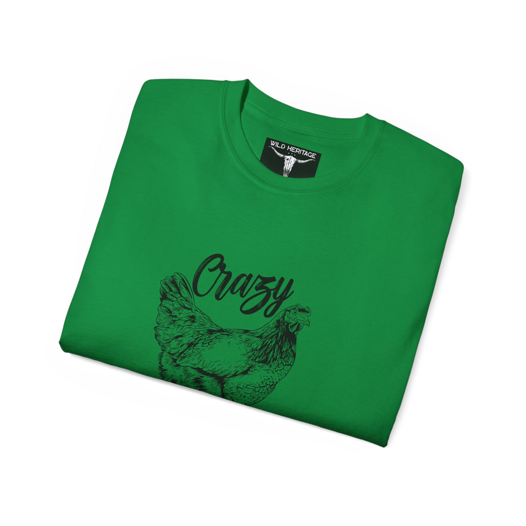 Crazy Chicken Lady Unisex Ultra Cotton Tee