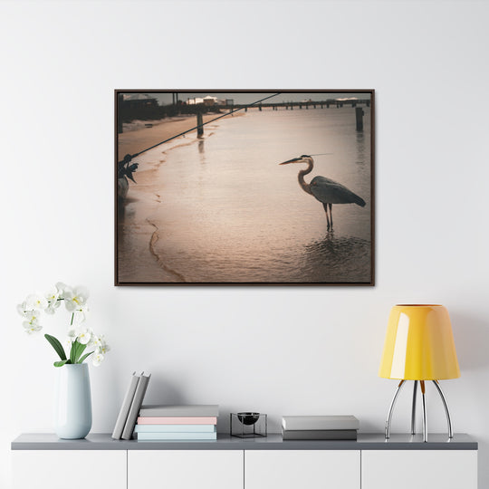 Great Blue Heron - Gallery Canvas Wraps, Horizontal Frame