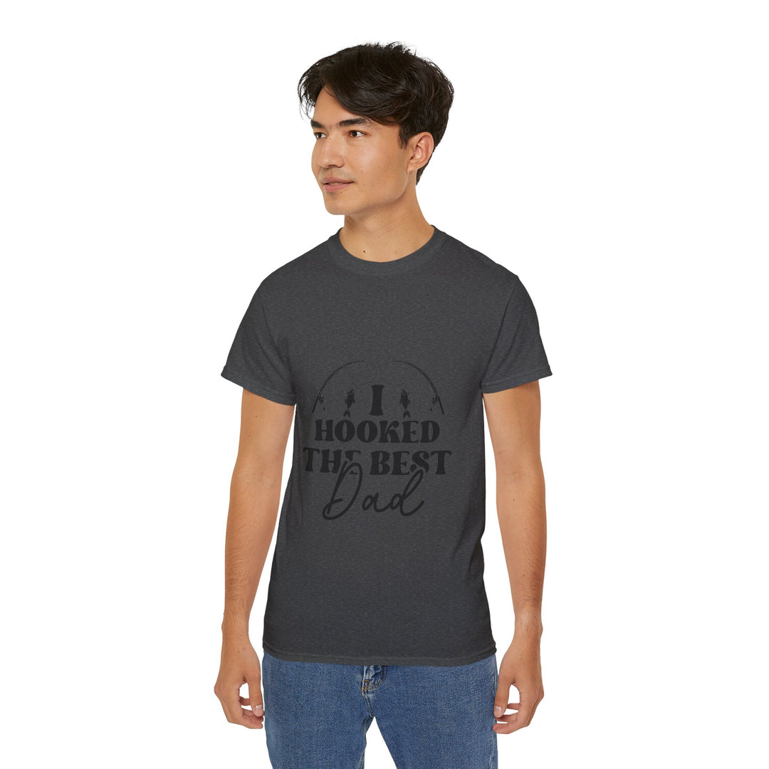 I Hooked the Best Dad Unisex Ultra Cotton Tee