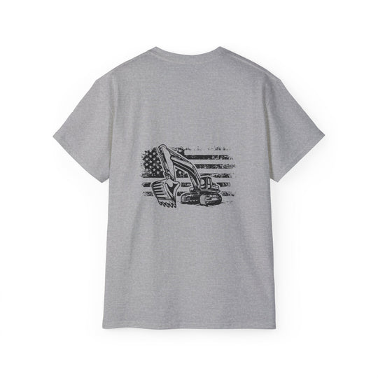 Excavator with Flag Unisex Ultra Cotton Tee