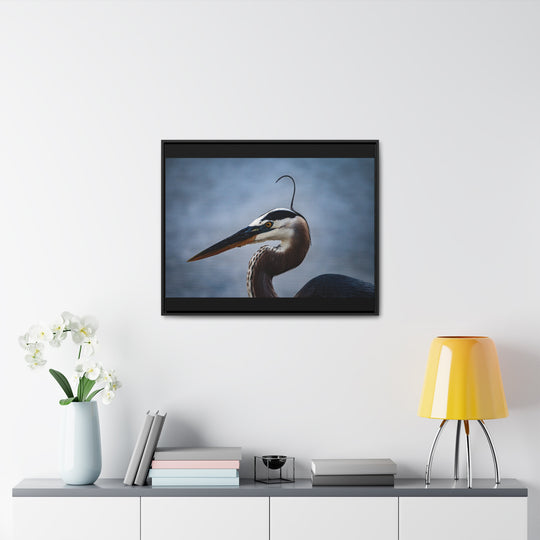 Great Blue Heron - Gallery Canvas Wraps, Horizontal Frame