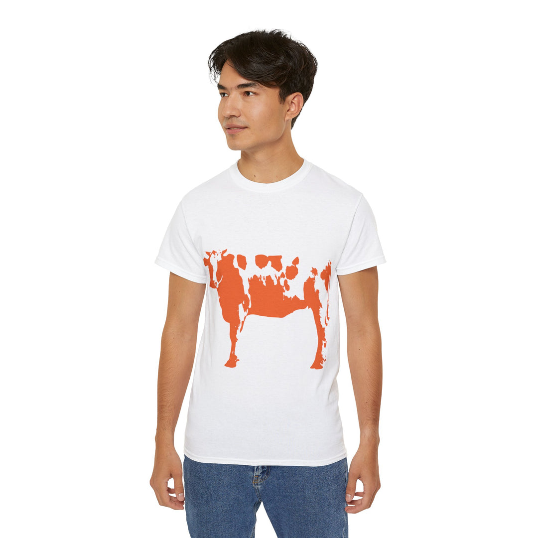 Orange Cow Unisex Ultra Cotton Tee