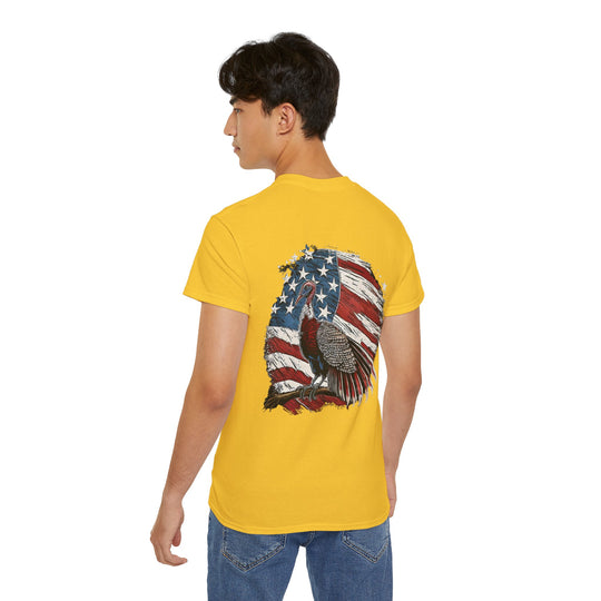 Wild Turkey American Flag Unisex Ultra Cotton Tee