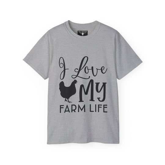 I Love My Farm Life Unisex Ultra Cotton Tee