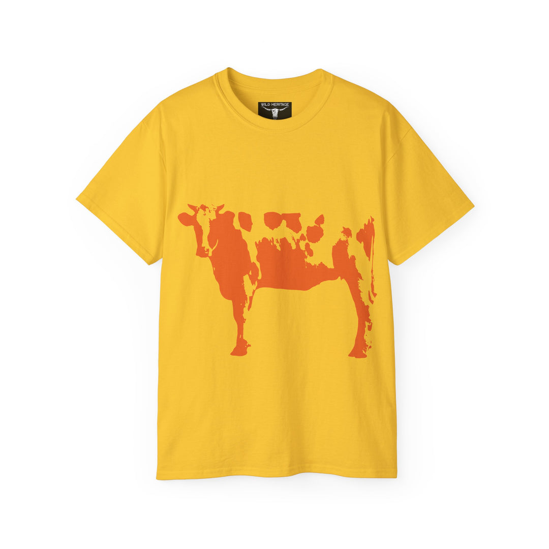 Orange Cow Unisex Ultra Cotton Tee