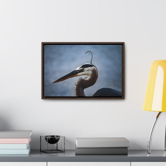 Great Blue Heron - Gallery Canvas Wraps, Horizontal Frame