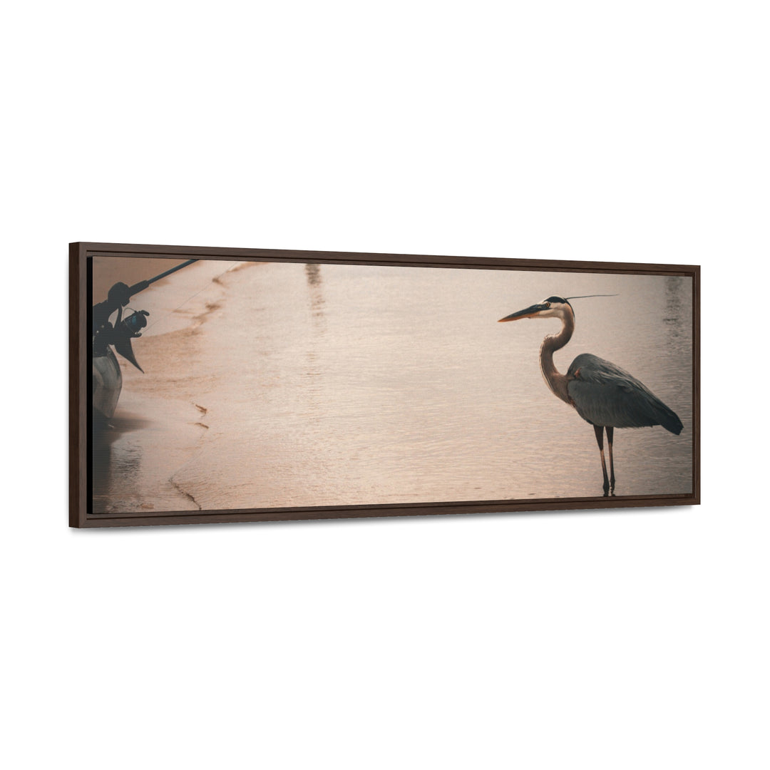 Great Blue Heron - Gallery Canvas Wraps, Horizontal Frame