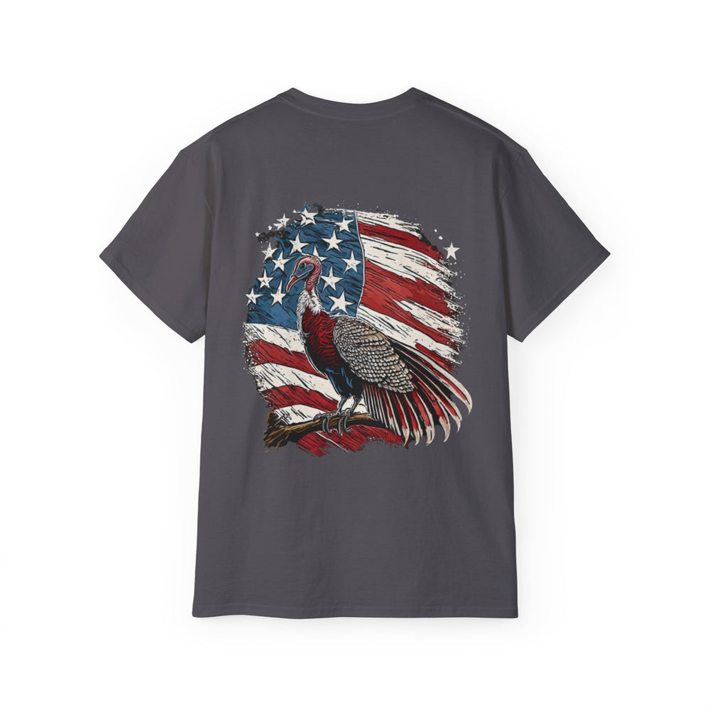 Wild Turkey American Flag Unisex Ultra Cotton Tee