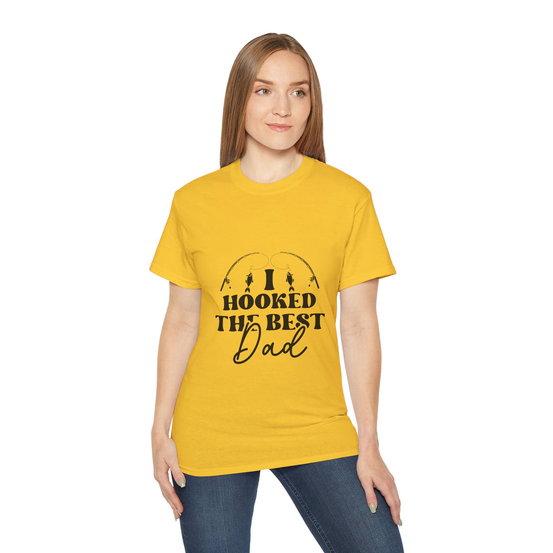 I Hooked the Best Dad Unisex Ultra Cotton Tee