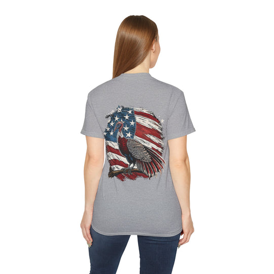 Wild Turkey American Flag Unisex Ultra Cotton Tee