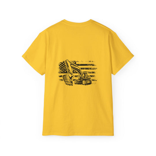 Excavator with Flag Unisex Ultra Cotton Tee