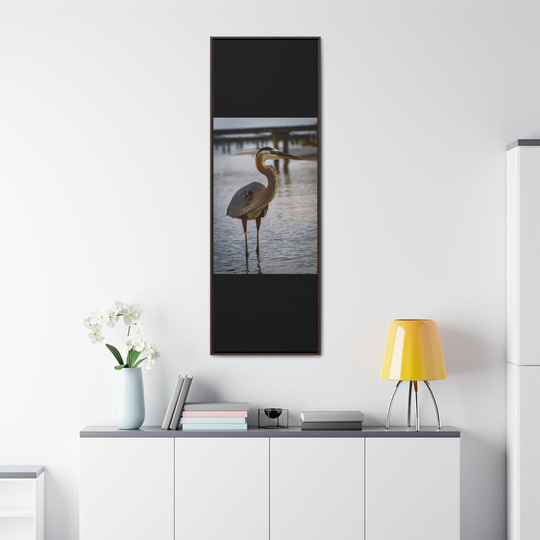 Great Blue Heron - Gallery Canvas Wraps, Vertical Frame