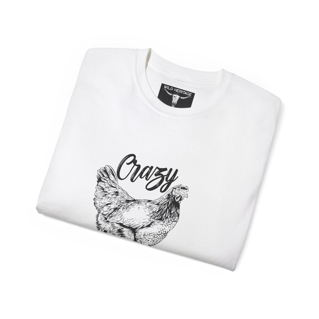 Crazy Chicken Lady Unisex Ultra Cotton Tee