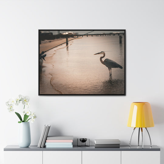 Great Blue Heron - Gallery Canvas Wraps, Horizontal Frame