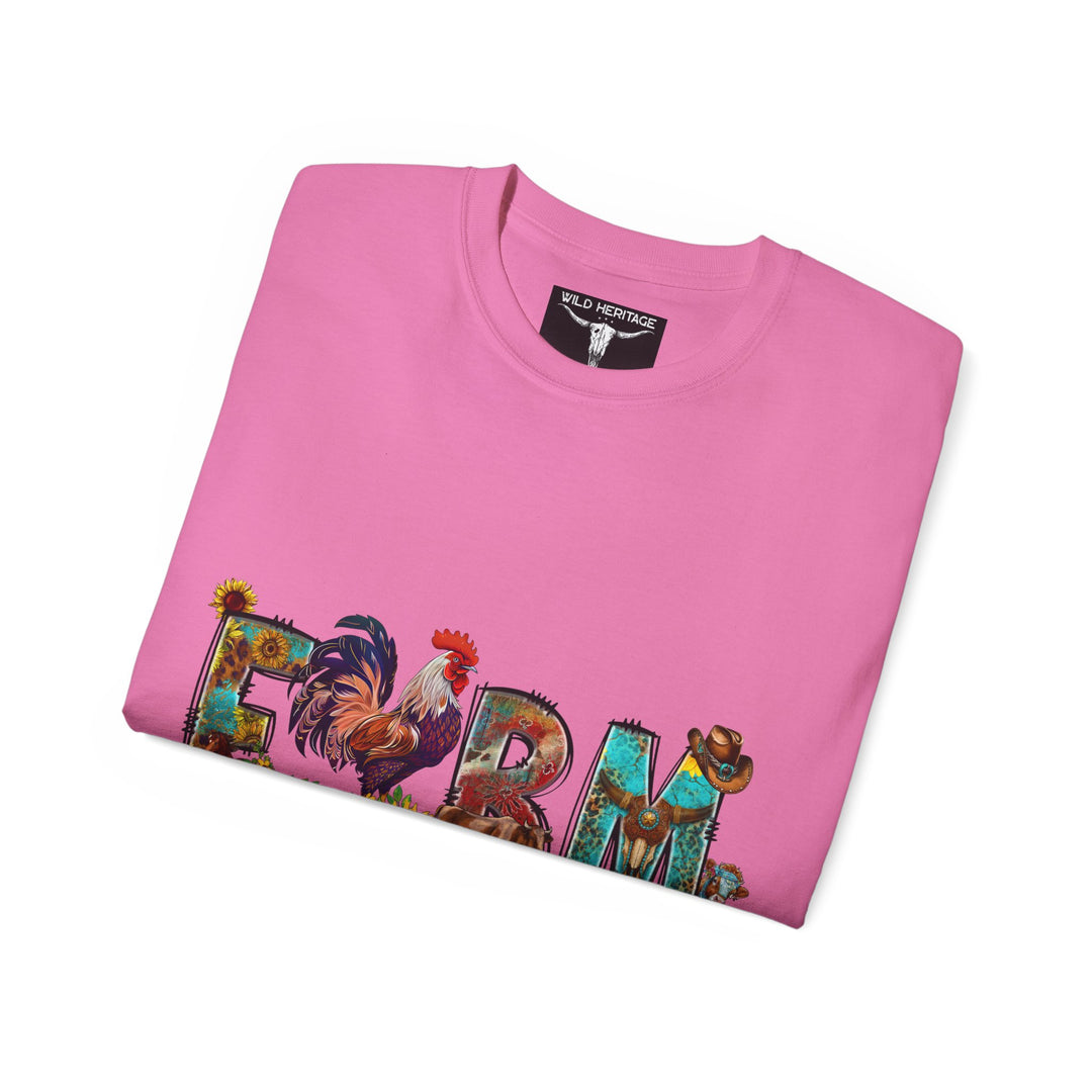 Farm Life Colorful Unisex Ultra Cotton Tee