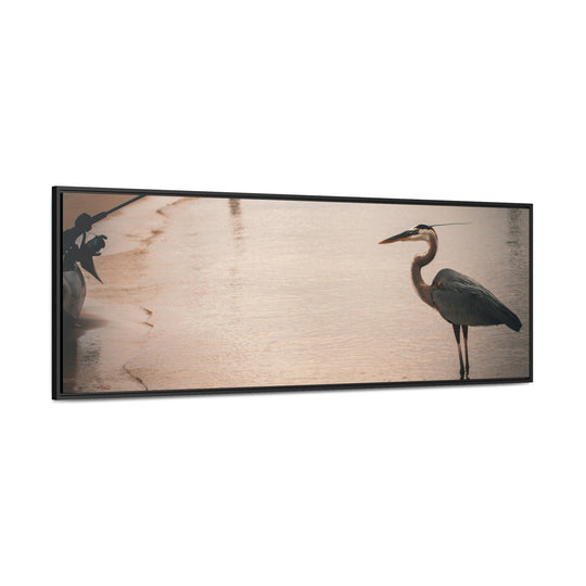 Great Blue Heron - Gallery Canvas Wraps, Horizontal Frame