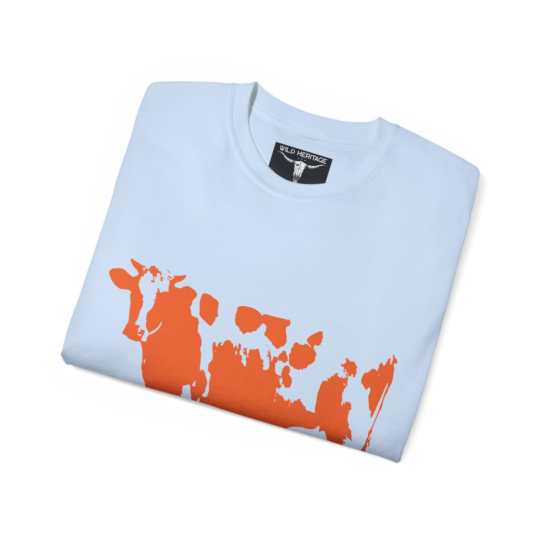 Orange Cow Unisex Ultra Cotton Tee