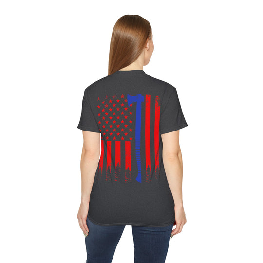 Ax with Flag Unisex Ultra Cotton Tee