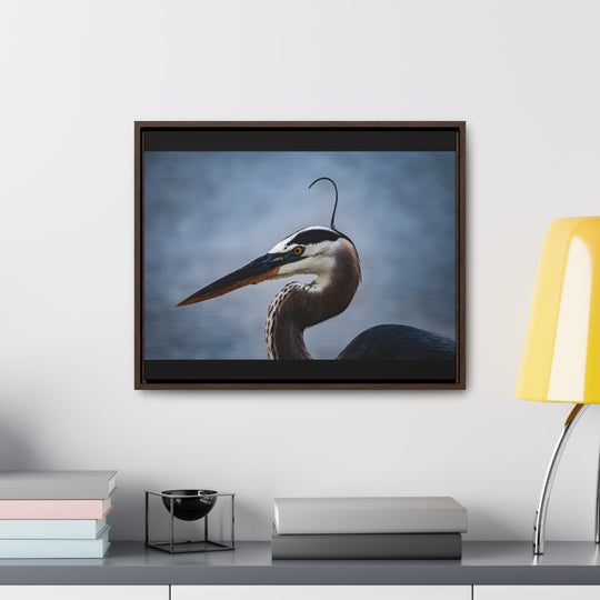 Great Blue Heron - Gallery Canvas Wraps, Horizontal Frame