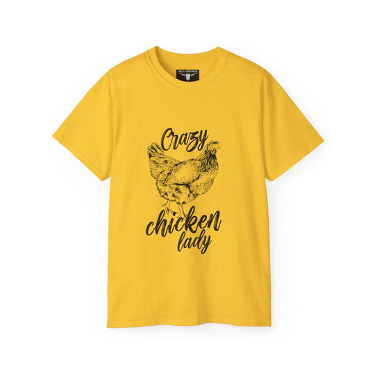 Crazy Chicken Lady Unisex Ultra Cotton Tee