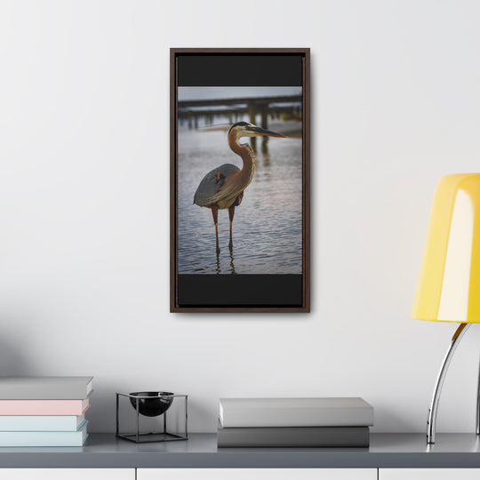 Great Blue Heron - Gallery Canvas Wraps, Vertical Frame