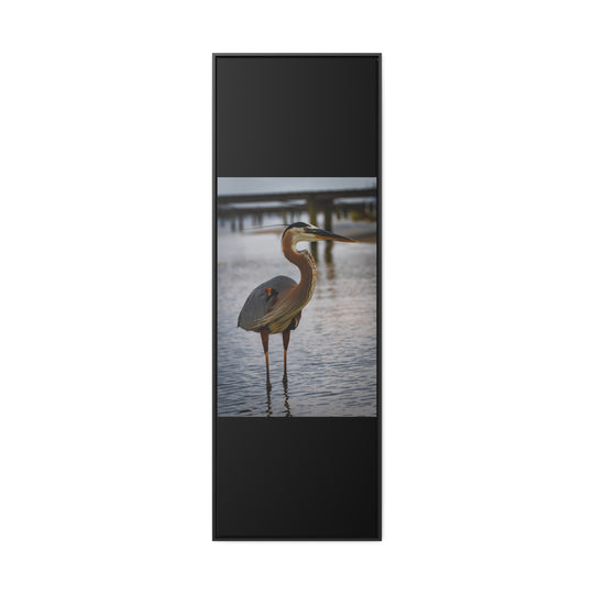 Great Blue Heron - Gallery Canvas Wraps, Vertical Frame