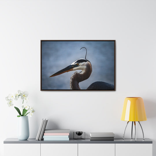 Great Blue Heron - Gallery Canvas Wraps, Horizontal Frame