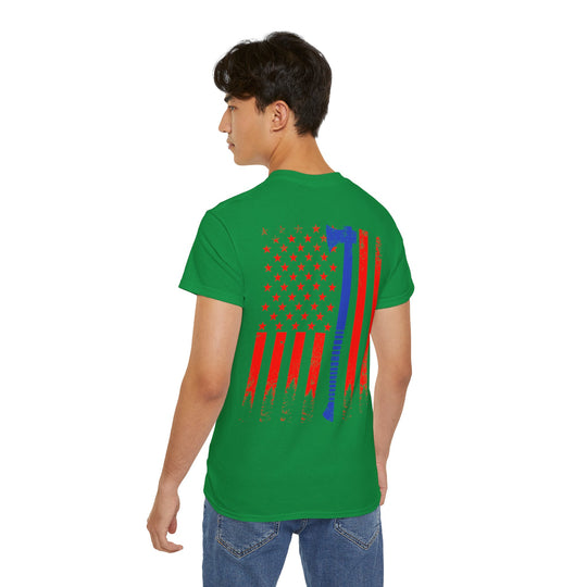 Ax with Flag Unisex Ultra Cotton Tee