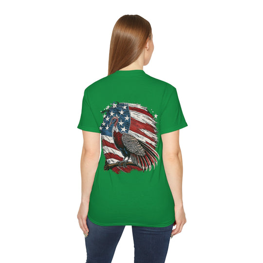 Wild Turkey American Flag Unisex Ultra Cotton Tee