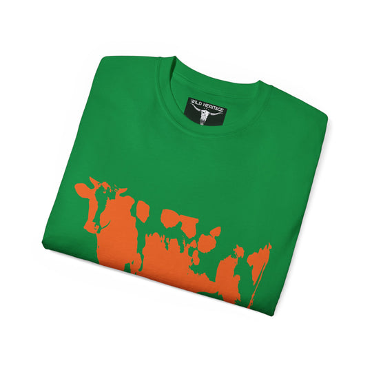 Orange Cow Unisex Ultra Cotton Tee