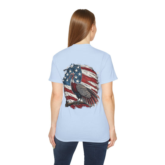 Wild Turkey American Flag Unisex Ultra Cotton Tee