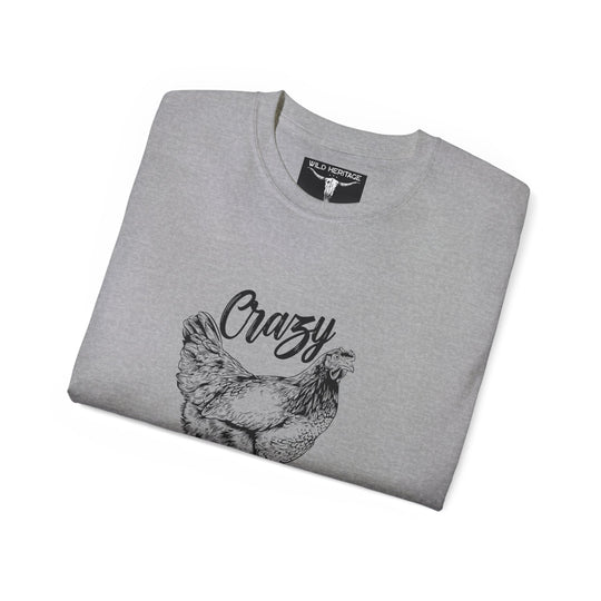 Crazy Chicken Lady Unisex Ultra Cotton Tee