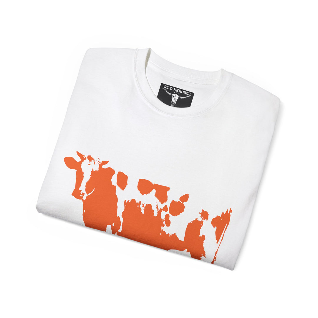 Orange Cow Unisex Ultra Cotton Tee