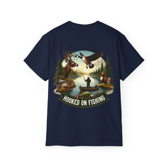 Hooked on Fishing Scene Unisex Ultra Cotton Tee