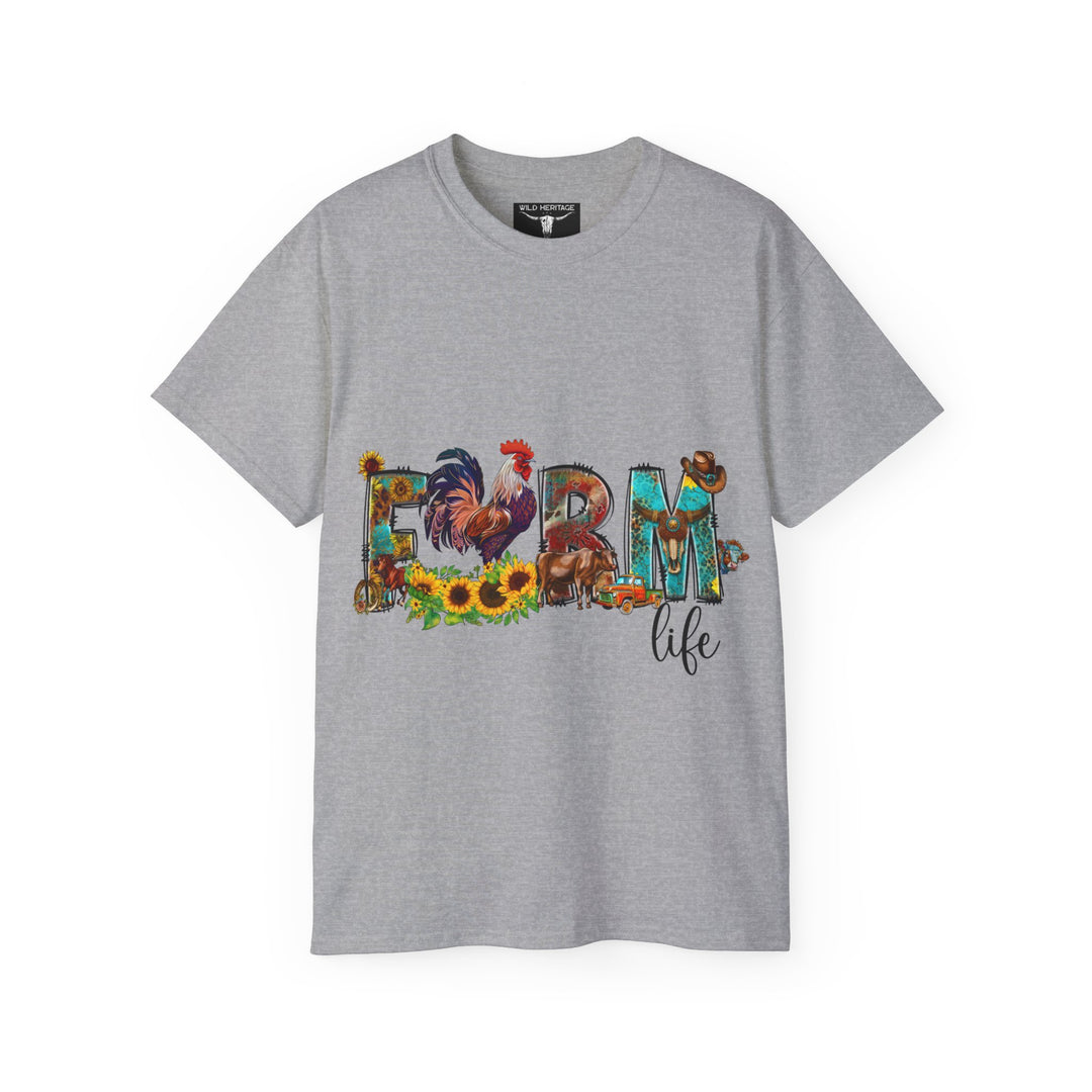 Farm Life Colorful Unisex Ultra Cotton Tee