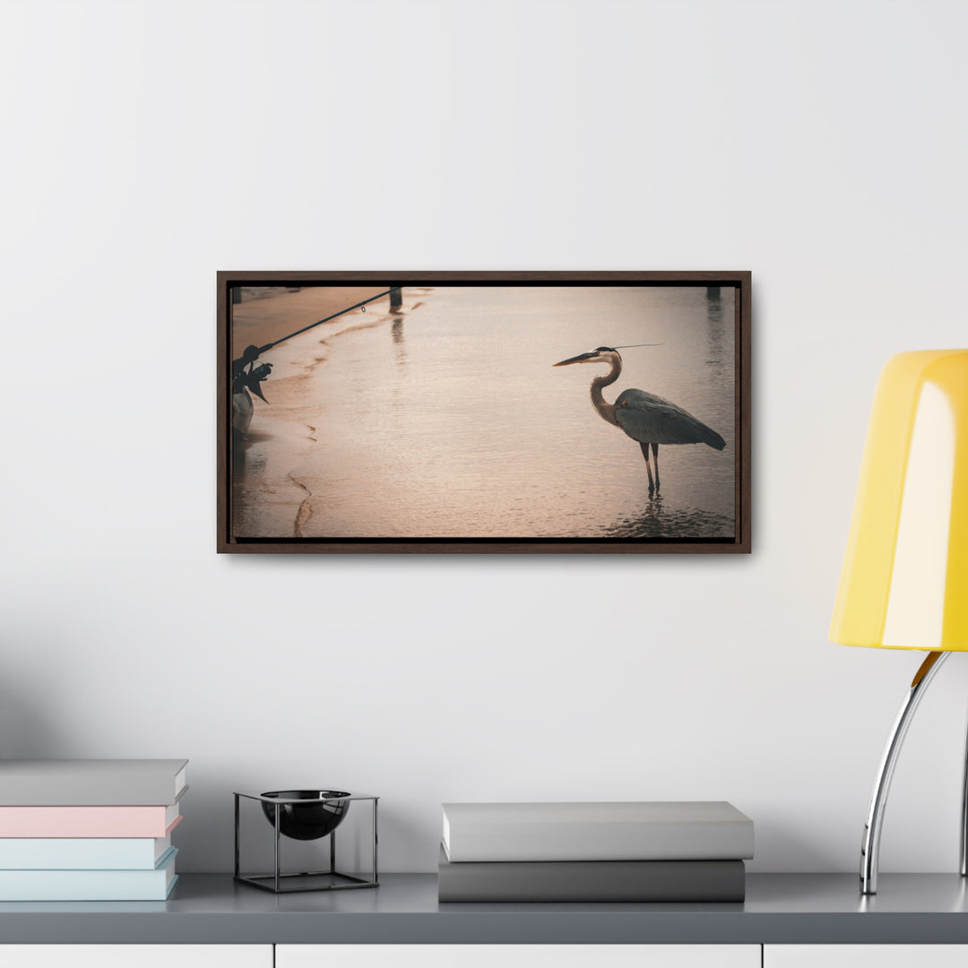 Great Blue Heron - Gallery Canvas Wraps, Horizontal Frame